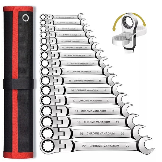 Flex Head Ratcheting Wrench Set